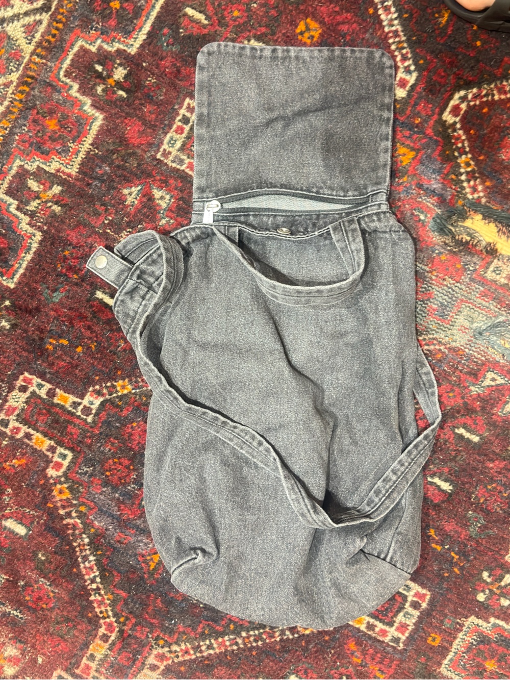 Baggu Denim Duck Tote Bag - Washed Black - Picture 3 of 5